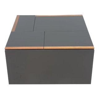 Wooden Bar Cabinet with Wheels attributed to the Poggi Pavia, Italy, 1970s For Sale