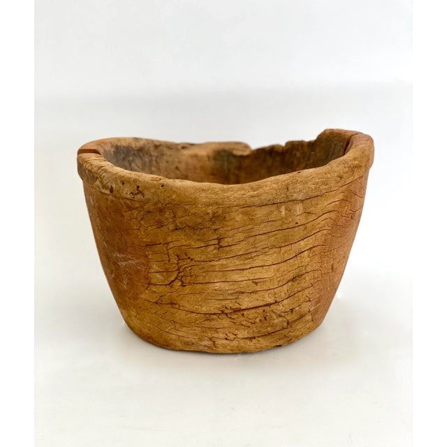 Rustic European Vintage Rustic Tree Trunk Planter For Sale - Image 3 of 7