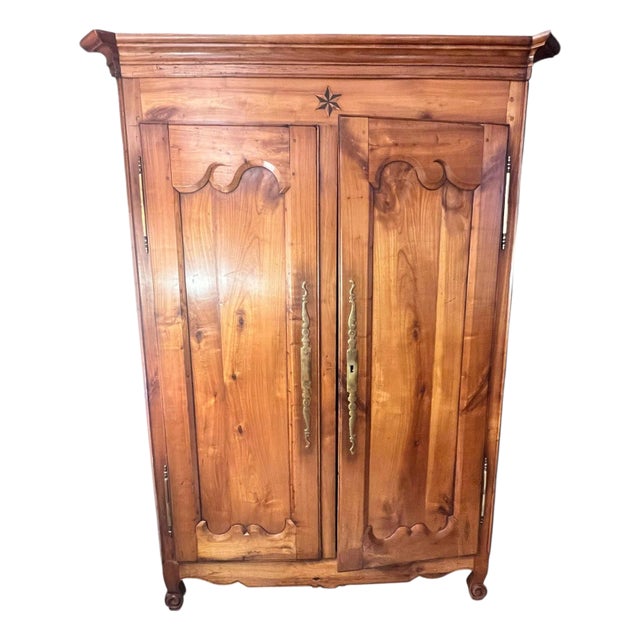 19th Century Antique French Oak Corner Cabinet For Sale