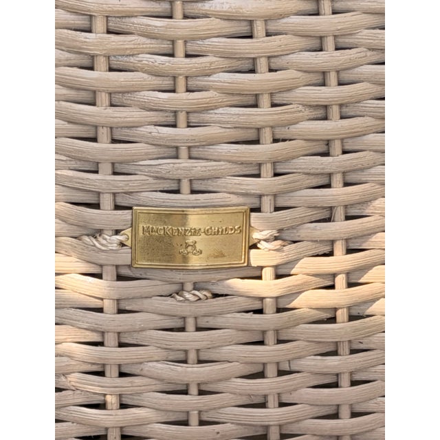 Vintage Monumental Wicker & Rattan Bunny by Mackenzie Childs For Sale - Image 10 of 10