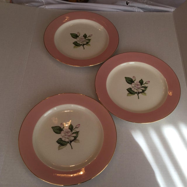 MidCentury Pink Dinner Plates Set of 3 Chairish