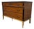 Vintage Neoclassical Empire Revival Brass Mounted Chest of Drawers With Ebonized Columns For Sale