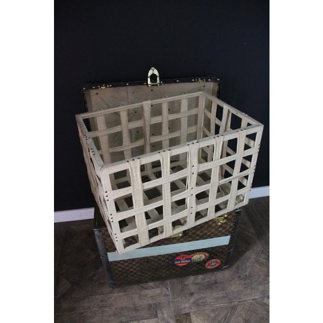 Hat Trunk in Checkered Canvas from Louis Vuitton, 1890s For Sale - Image 15 of 18