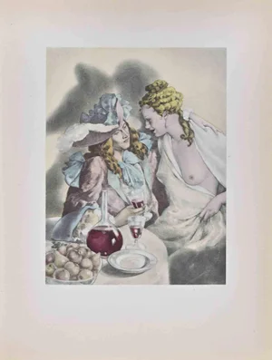 Umberto Brunelleschi, The New Engagement, Lithograph, 1930s