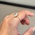 Not Yet Made - Made To Order 14k Yellow Gold 1.18 Ct Oval Paraiba Tourmaline & Diamond Double Halo Ring Size 7 For Sale - Image 5 of 18