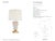 Thomas O'Brien by Visual Comfort Signature Luxor Large Table Lamp in Alabaster and Hand-Rubbed Antique Brass with Linen...