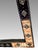 Coffee Large Moroccan Rectangular Wall Mirror, Expresso Brown Wood, Orange With Silver Embellishments For Sale - Image 8 of 12