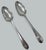 Traditional Antique Pair Irish Dublin Sterling Silver Serving Gravy Spoons John Pittar 1780 For Sale - Image 3 of 7