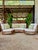 Mid-Century Rattan Three-Piece Curved Sectional Sofa With New Sunbrella For Sale - Image 11 of 12