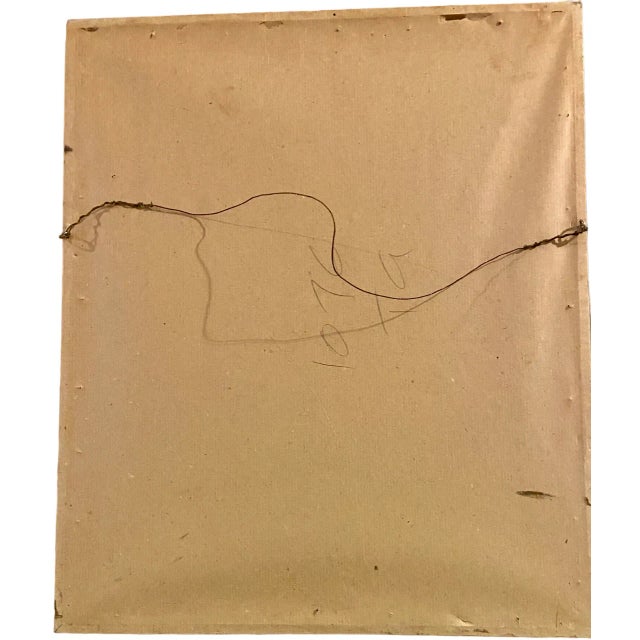 MCM Floral Signed Watercolor by artist M. Ferrari. This lovely watercolor of daisies and marigolds appears to have been...