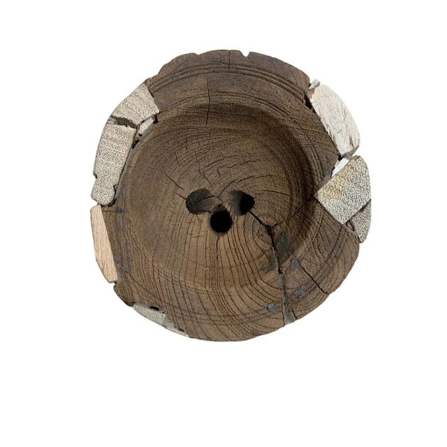 1970s Vintage Indian Seed Extractor Candle Holder For Sale - Image 5 of 5