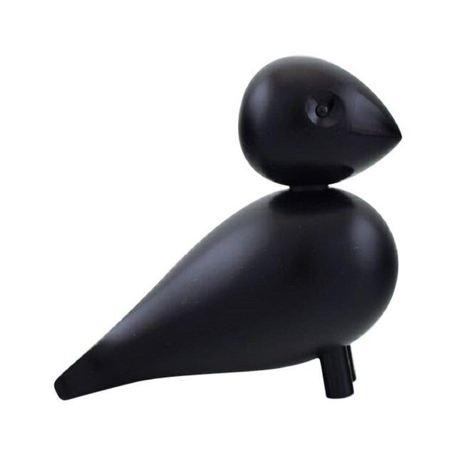 Wood Vintage Danish Black Wooden Bird by Kay Bojesen For Sale - Image 7 of 7