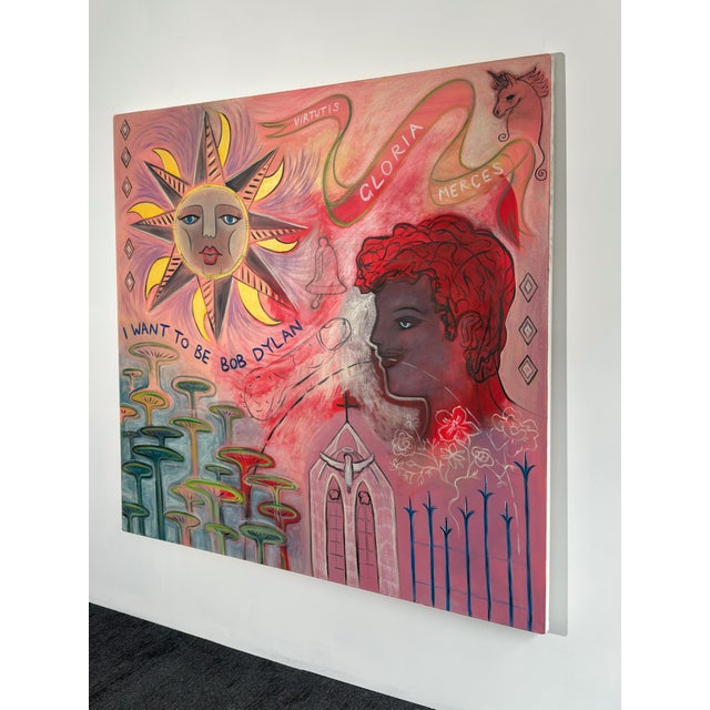 Textile Queer Figurative Composition, 2025, Oil Painting on Canvas For Sale - Image 7 of 11