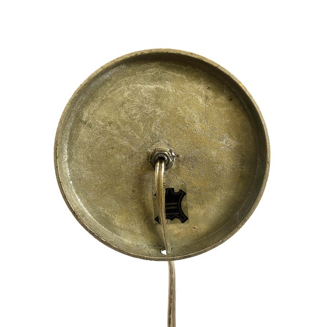 Tan A Pair of Mid-Century Hair-on-Hide Wrapped Table Lamps With Brass Trim For Sale - Image 8 of 18