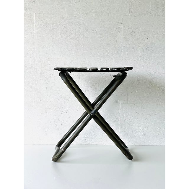 Industrial Folding Metal Chair, 1970s For Sale - Image 9 of 18