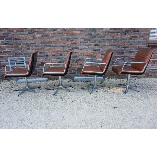 Program 2000 Armchair in Leather by Delta Design for Wilkhahn, 1960s For Sale - Image 12 of 18