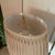 Vintage 29” Hexagonal Chinoiserie Ceramic Table Lamp With Pleated Drum Shade For Sale - Image 9 of 12
