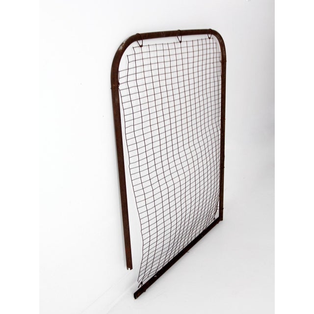 Vintage Industrial Metal Farm Gate Panel For Sale - Image 10 of 12