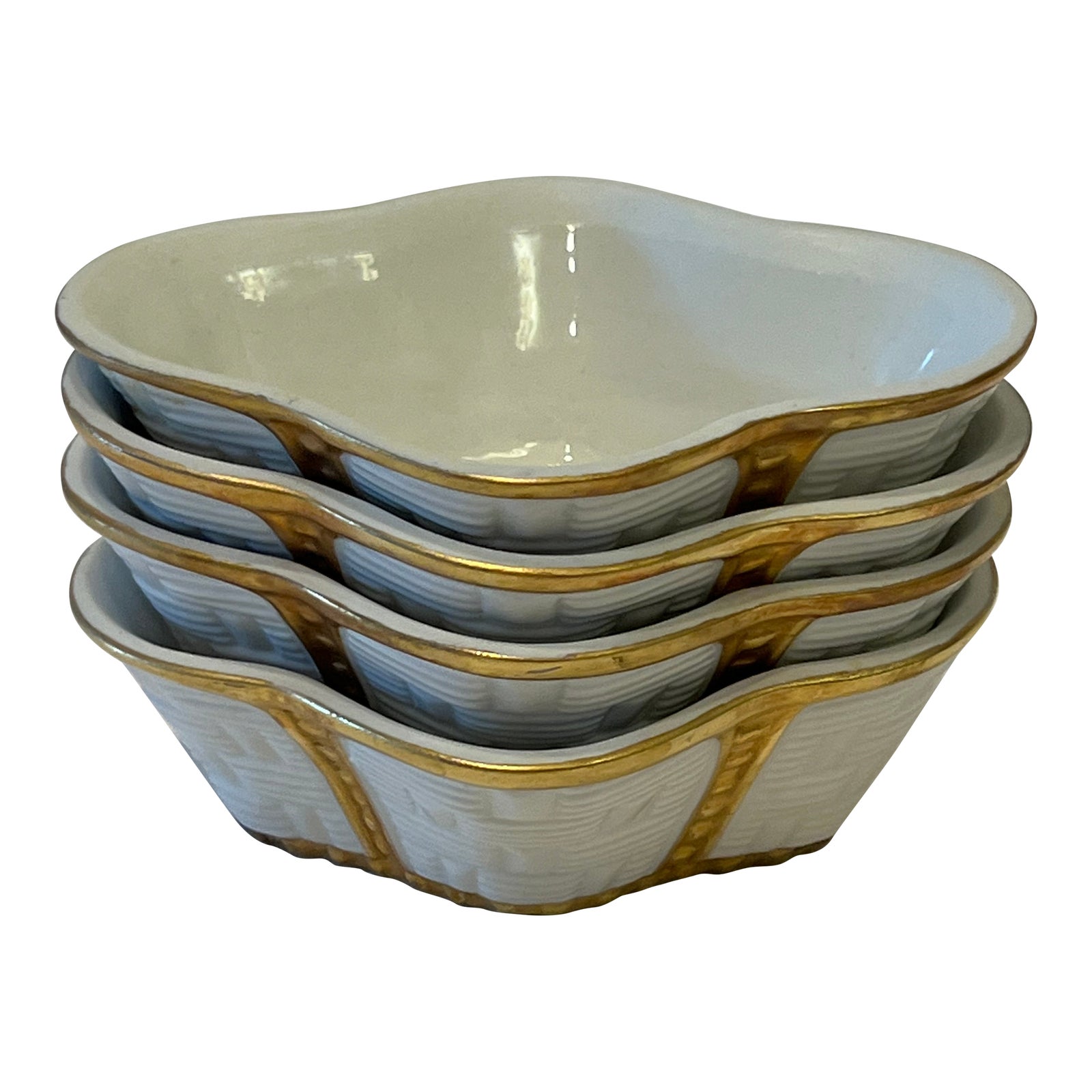 1960s Porcellane d'Arte 4 Piece Bowl Set - Ermete