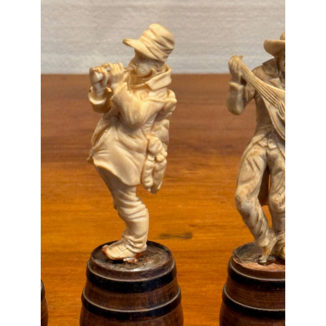 Figurative 19th Century Carved Musical Figures - Set of 7 For Sale - Image 3 of 9
