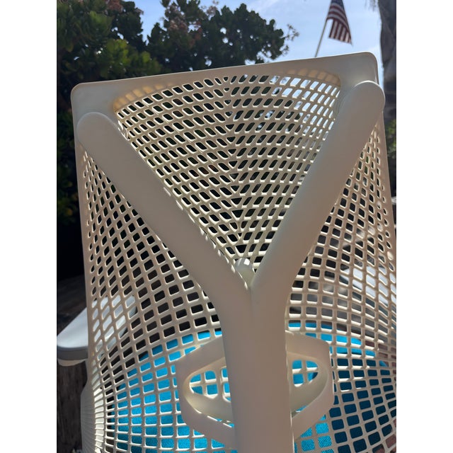 Herman Miller Sayl Chair Berry Blue For Sale - Image 12 of 12