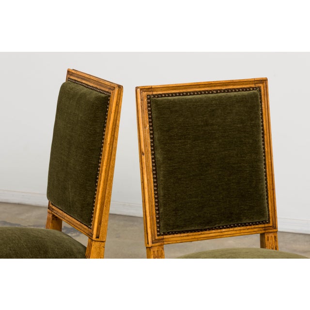 Set of 10 Late 19th Century French Louis XVI Fruitwood Dining Chairs For Sale - Image 12 of 18