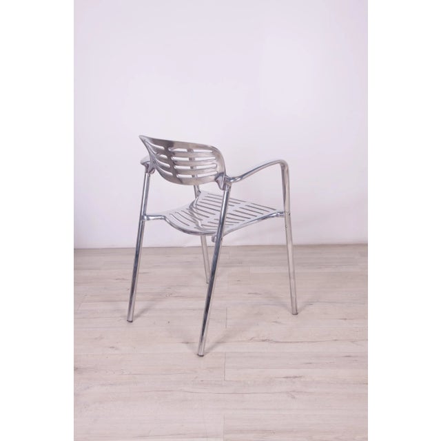 Modern Aluminium Stackable Chairs by Jorge Pensi for Amat 3, 1980s For Sale - Image 3 of 18