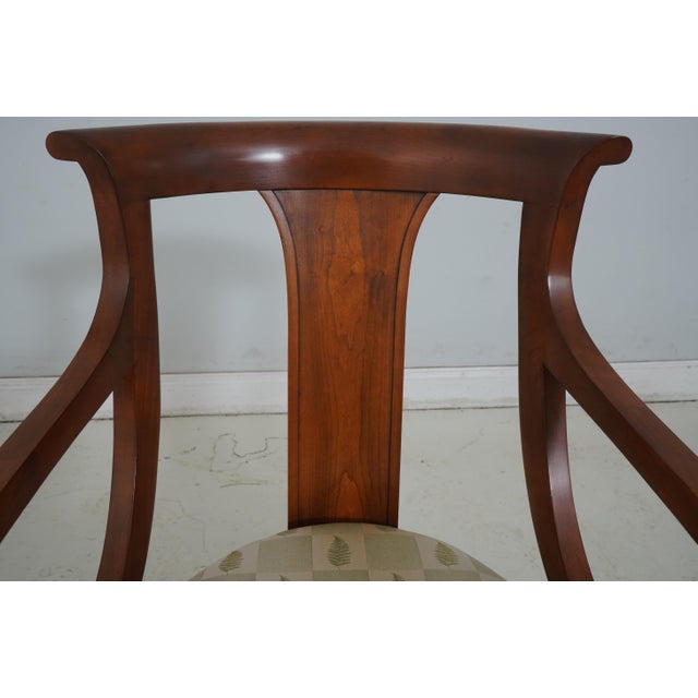 2000 - 2009 Set of 8 Stickley Cherry Regency Style Dining Room Chairs For Sale - Image 5 of 13