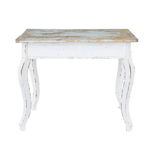 Scandinavian painted pine occasional table circa 1890. Functional table which could serve many purposes around the home,...