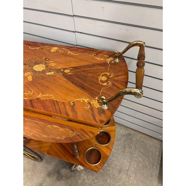 1970s Italian Tea Cart For Sale - Image 4 of 5