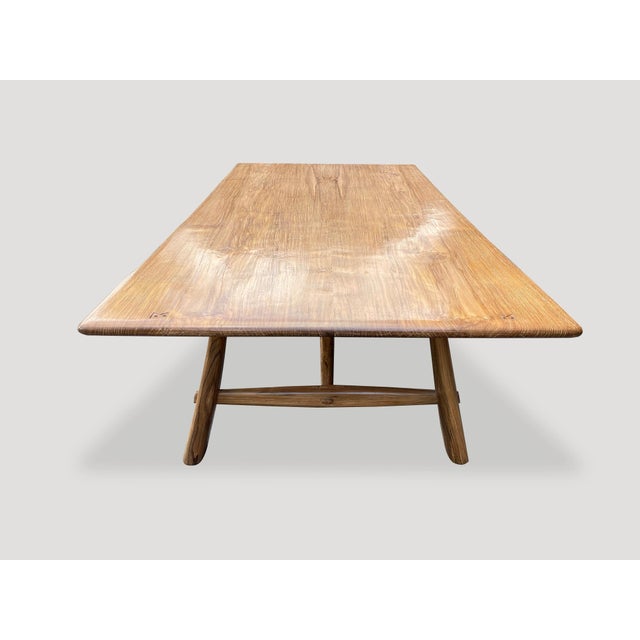Andrianna Shamaris Midcentury Couture Teak Wood Dining Table For Sale - Image 17 of 18