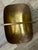 Metal Vintage Mid 20th Century Hammered Brass Fireplace Log Holder With Lion Faces & Paws For Sale - Image 7 of 12