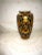 1970s Vintage Chinese Ornate French Design Gold & Black Enameled Phoenix Coat of Arms Vase For Sale - Image 4 of 9