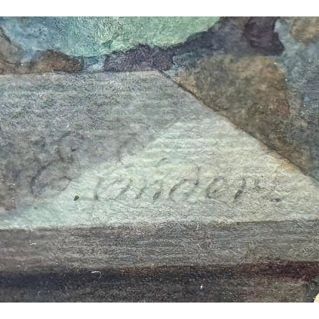 Eduard Ender, Signed Portrait of a Young Lady, 19th Century, Watercolor. For Sale - Image 4 of 7