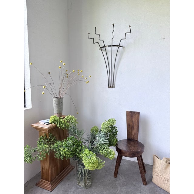 Zigzag Wall-Mounted Coat Rack in Metal and Brass, 1960s For Sale - Image 18 of 18