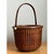 Vintage Woven Rattan Nantucket Basket With Handle For Sale - Image 11 of 12