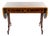 English Mahogany Drop-Leaf Console Table / Inlaid Decoration, Mid 19th Century For Sale