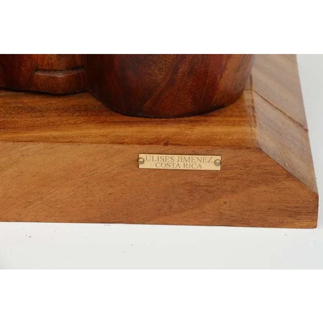 A really fabulous cubist sculpture of a monkey or chimpanzee by the noted Costa Rican artist Ulises Jimenez Obregon titled...