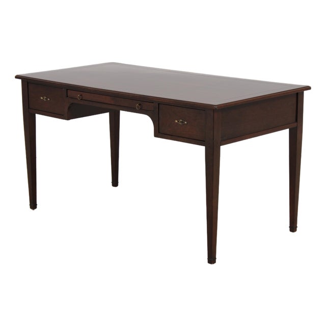 Grange Cherry 3 Drawer Country French Writing Desk For Sale
