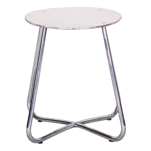 Bauhaus Stool attributed to Vichr & Spol, 1930s For Sale