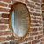 Mid-Century Modern Vintage Danish Oval Teak Mirror, 1960s For Sale - Image 3 of 4