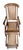 Tan French Cruise Liner Deck of Lounge Chair of Teak and Cane For Sale - Image 8 of 14