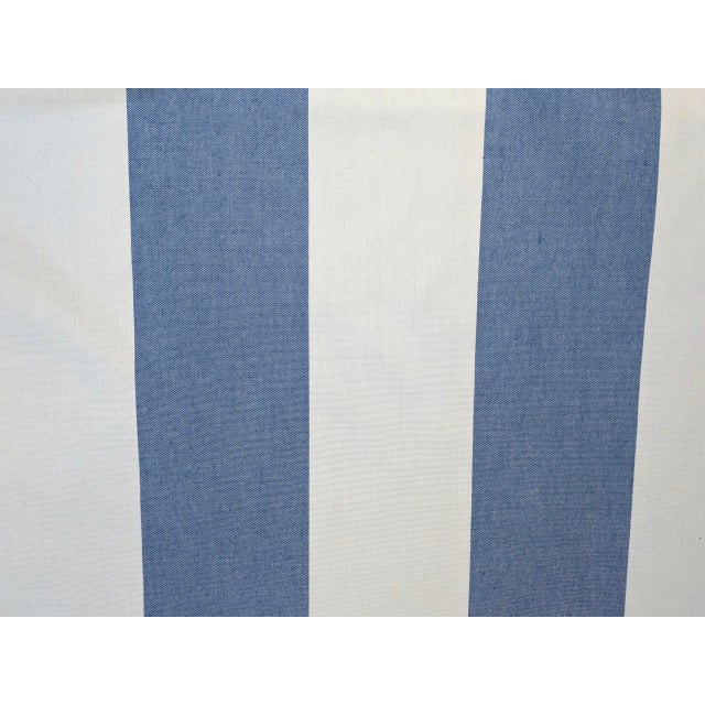 Farmhouse Vintage Ralph Lauren Home Oxford Stripe Cotton Upholstery Fabric- 8.8 Yards For Sale - Image 3 of 5