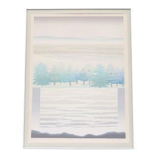 1985 Ann McCall Vertical Landscape Signed and Numbered Limited Edition Serigraph For Sale