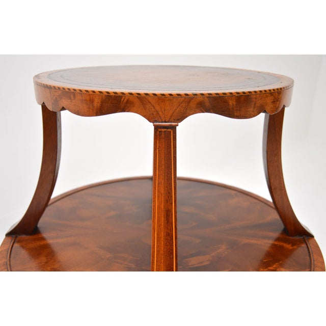 Vintage Regency Two-Tier Side Table, 1930s For Sale - Image 6 of 9