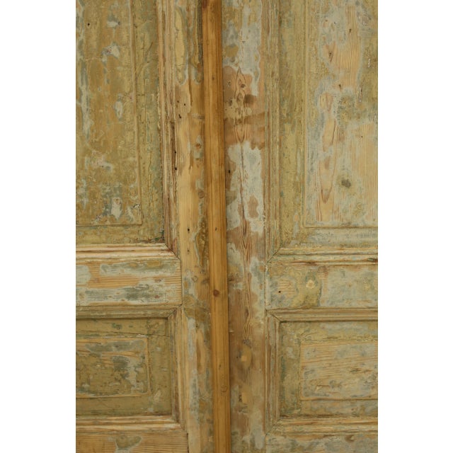 Rustic European Late 19th Century Double French Doors - a Pair For Sale - Image 3 of 5