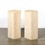 Stone Pair of Mid-Century Modernist Hexagonal Travertine Pedestals For Sale - Image 7 of 18