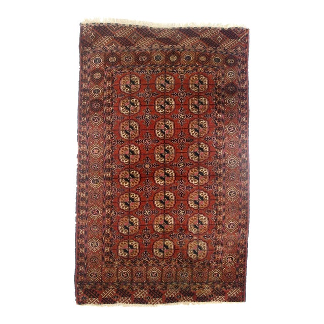 Antique Yamut Bokhara Rug 4'6'' x 6' For Sale