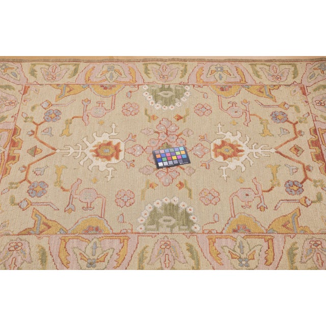 Ivory Fine Turkish Sumak Flate Weave Wool Rug 4'0" X 6'0" For Sale - Image 8 of 8