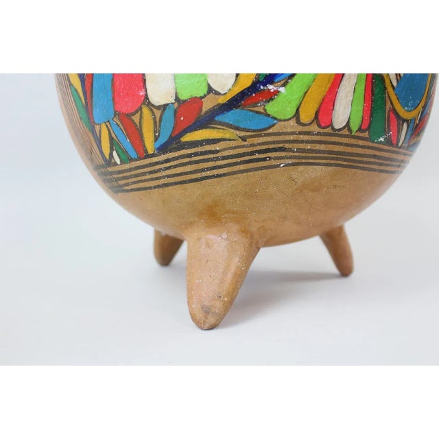 Mexican Talavera Pottery Footed Planter For Sale - Image 4 of 8
